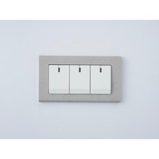 Panasonic 國際牌 微水泥紋Glatima 面板 蓋板 開關 插座【快速出貨】switchpapa, 1個, 螢光3開（白