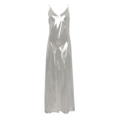 카린길슨 루렉스 디테일 실크 슬립 드레스