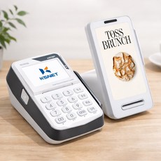 [월사용료X 약정기간X] 유선카드단말기+무선랜카드세트 토스프론트 랜선 와이파이 지원 IC 신용카드 결제기, 1세트, 카드단말기, 카드사 가맹 없는 사업자