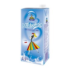 밀키스마 멸균 흰우유, 1L, 6개