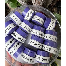 오버그립 미끄럼 방지 테니스 라켓 그립 패들 액세서리 충격 배드민턴 스쿼시 훈련 스웨트밴드 60, W75 rple