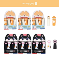 모닝글로리 댕댕이 냥냥이 실리콘 연필캡, 6세트, 댕댕이 3세트 + 냥냥이 3세트