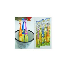 德國PURODENT 兔寶寶牙刷 適用0-3歲 柔軟刷毛 呵護牙齦, 1個, 粉紅色、藍色、黃色, 1