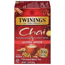 트와이닝 천연 콜드 브루 아이스티 복숭아 맛 20개입 (6팩), 40g