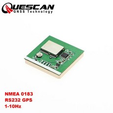 QUESCAN 3.3V5V RS232 GPS 모듈 산업용 NMEA0183 안테나 수신기 NEO7N 플래시 메모리 110Hz, QUESCAN 3.3V5V RS232 GPS 모듈 산업