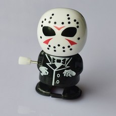 洋洋小品 萬聖節發條玩具 面具殺人魔傑森 死神骷髏 南瓜殭屍發條走路玩具 鬼節裝飾搞怪整人玩具 生日禮物 萬聖節公仔, 1個