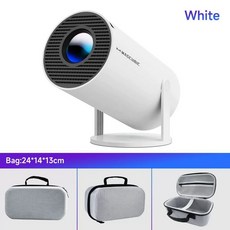 미니 컴팩트 스마트 휴대용 빔 프로젝터 HY300 플러스 4K 회전형, HY300 Pro-White Bag+Eu plug, 기본 색상