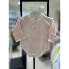 [압소바] 여름 40% /슈트 디자인의 배냇저고리 /속싸개 없이도 배앓이 걱정 없이 /여아 둥이 실내복 /신생아 선물로 강추*미랠리배내슈트*