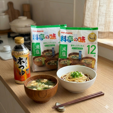 기꼬만 진한 다시 혼쯔유1병 마루코메 저염 미소된장 12식(2봉지), 1개