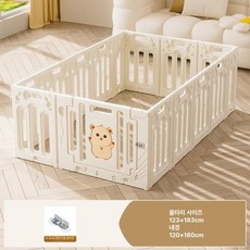 파워쇼퍼 플레이가드 유아 정글짐 안전 아기 울타리, 1개, 수납 120 x 180 없음