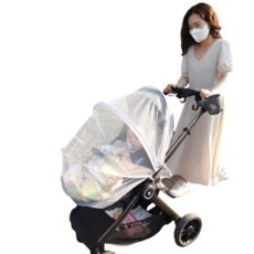 유모차 모기장 커버 가드 여름 덮개 가리개, 차밍 블랙, 1개