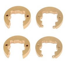 크로스 RC AT4 JT4 1/10 RC 크롤러 자동차 업그레이드 부품 액세서리에 대한 황동 휠 카운터 웨이트 균형 무게, 노란색