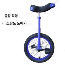 어린이 성인용 균형 단일 바퀴 유니사이클 싱글휠 외발자전거 밸런스운동 자전거 밸런스자전거 밸런스바이크, 1개, 1cm, 16인치 2.4 두꺼운 사파이어블루