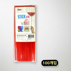 로넬리빙 풍선스틱 해피파티 레드 100개입 막대 풍선컵별매 파티용품