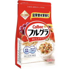 Calbee 卡樂比 Frugra 富果樂 水果麥片 多種水果穀物 高纖營養, 1kg, 1包
