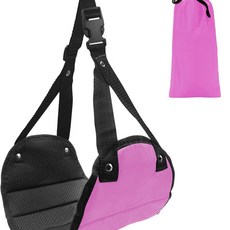 비행기 여행 필수품 발 야외 책상 버스 발판 휴대용 해먹 밑, C. 휴대용 발 패드로즈 레드 및 보관 가방, A. 2, 1개