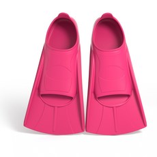 UPPERCUT 오리발 숏핀 프리다이빙 스노클링 남녀공용 수영오리발 수영훈련용품, 핑크