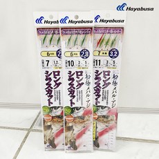 하야부사 SD-724 레인보우 어피 6본 돌돔덜덜이 어구가자미 카드채비 5개묶음, 1개입, 1개