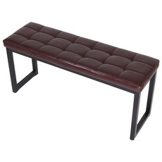 2인벤치의자 식탁의자 카페 업소용 인테리어 나무 식당 의자, 쿠션_브라운, 1개, 쿠션_브라운