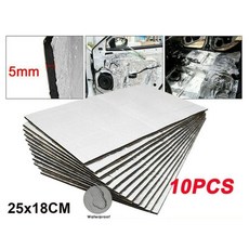 엔진 열 차음재 셀프 접착 고무 폼 매트 (자동차 트럭 SUV 소음 제어용), 1개