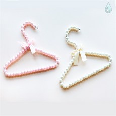 꿈꾸는비 강아지 진주 옷걸이 1p 예쁜옷걸이, 아이보리