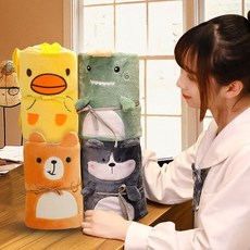 무릎 극세사 미니 담요 캠핑용 차량 교실 독서실 캐릭터 따뜻한 겨울 휴대