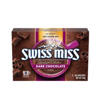 Swiss Miss 牛奶巧克力可可粉, 1個, 黑巧克力粉(8包)