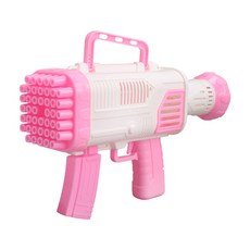 44구 로켓 런처 버블 건 비눗방울 물놀이 물총 장난감 완구, 핑크 1개, 1개