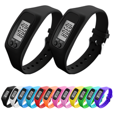 브레베네 만보기 손목시계, 2개, 블랙1+블랙1