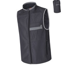 작업복조끼 단체복유니폼 봄여름가을 상호이름 무료, 100 XL