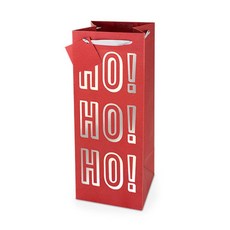 Revel Paper 호!호!호! 노 메사 글리터 보틀 백 바이 레벨 페이퍼 와인케이스 1.5L, 혼합 색상, 1개