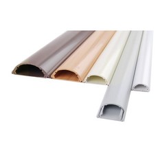 사무실 전선몰드 반달형 선정리 쫄대 전선정리기, 회색/1호, 1개