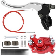 WNOOENG Mini Bike Brake Lever Cable Kit and Caliper for Coleman CT100U CC100X Baja Doodle Bug DB30, 레드