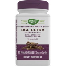 Nature's Way 然萃維 DGL甘草素食膠囊, 90顆, 1個