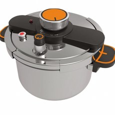 귀월미 스테인리스 압력솥 고압냄비 인덕션 가스레인지 겸용, 1개, 은색, 6L