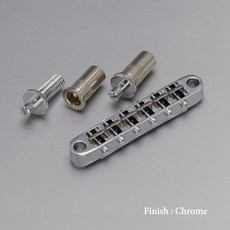 Gotoh 鈦合金弦鞍 ESP Epiphone LP Bridge 固定式琴橋 刀口, 1個, Ti103B-T C 銀色