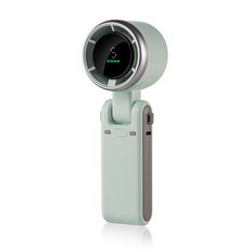 新款手持小風扇便攜式跨境電風扇高速掛脖摺疊渦輪迷你小型風扇, 綠色:4000毫安