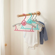 논슬립 유아 옷걸이 아이옷 정리 미끄럼방지 캐릭터 아동용, 1개, 1good day 곰돌이캐릭터옷걸이5p