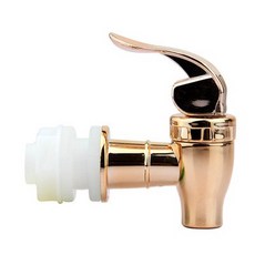 梅森瓶果汁桶專用龍頭 304不鏽鋼與ABS塑膠材質飲水機水龍頭, 1個, ABS塑膠玫瑰金-上下壓出水, 玫瑰金