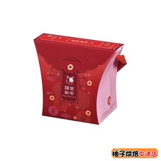 柚子烘焙食品 好運來 小巧思提盒 新年包裝提袋, 1個