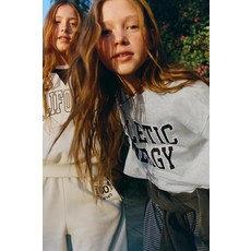 자라 바시티 텍스트 티셔츠 - 그레이122630