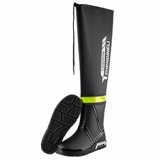 男士加長防水雨鞋，戶外露營朔溪釣魚防滑洗車鞋, 黑色,40