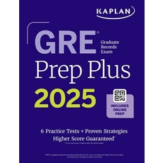 (영문도서) GRE Prep Plus 2025 Paperback, Kaplan Publishing, English, 9781506293899