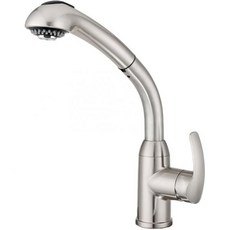 듀라 수도꼭지 DF-NMK861-SN RV 하이라이즈 풀아웃 주방 싱크대 수도꼭지브러시 새틴 니켈, Brushed Satin Nickel