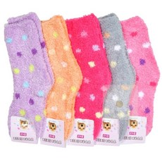 굿데이 국산 여성 수면 양말 5켤레 귀여운양말 수족냉증 부드러운양말