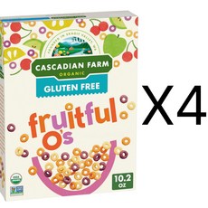 Cascadian Farm Fruitful O's Cereal 카스카디안팜 프류트풀 오스 씨리얼, 4개, 289g