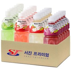 (서진프리미엄) 모구모구 4종혼합(멜론+딸기+사과+포도) 320mlx24ea, 24개, 320ml