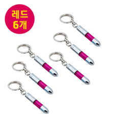 정전기 방지 키홀더 CAR-K01, 핑크, 6개