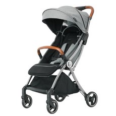 【Zooper】ChaCha 超能轎跑車 全配款－鐵灰 (時尚 可平躺 可登機 嬰兒車 手推車 口袋車), 1個, 鐵灰