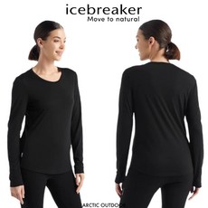 icebreaker 女款 Sphere II Cool-Lite 圓領長袖上衣 GT150 #IB0A56EJ，透氣舒適，運動休閒皆宜